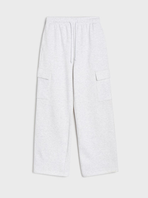 SINSAY WIDE LEG CARGO SWEATPANT